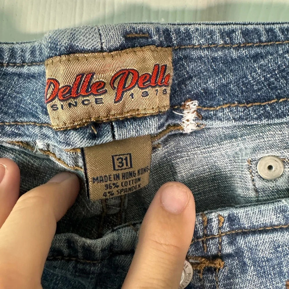 Vintage Limited Edition Pelle Pelle Womens Y2K Denim Jeans Low Rise Size 31 - Picture 5 of 10